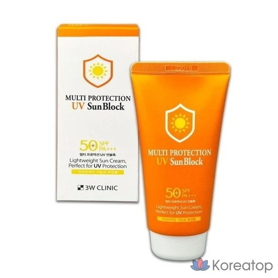 ThreeW Clinic Multi Protection SPF50 PA солнцезащитный крем, увлажняющий, придающий сияние, 70 мл