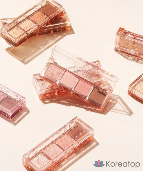 Палитра теней Nature Republic Daily Basic из 4 цветов, оттенок № 5 персиково-розовый, 1 шт.