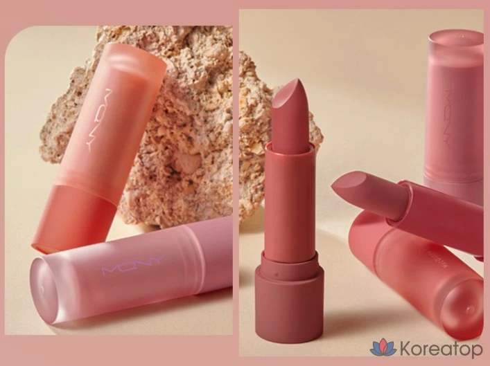 Матовая пудровая помада Mqny New York, 1 шт., оттенок 05 Red Mist, фото 9