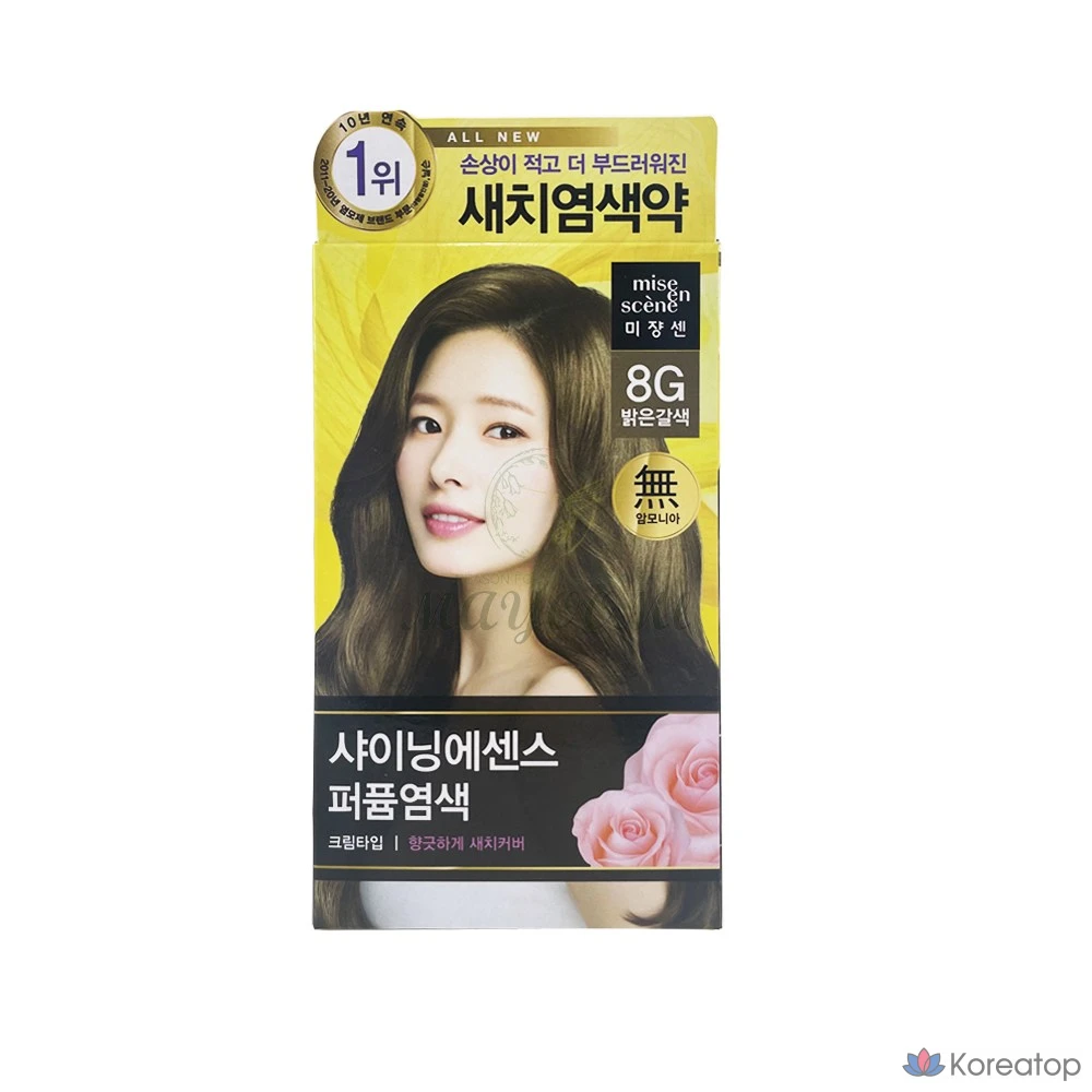 Краска для волос Mise en Scene All New Shining Essence, 100 г, натуральный коричневый, 1 шт.