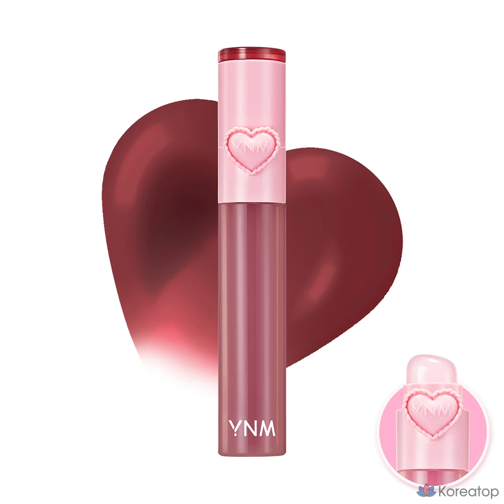 YNM Heart Gelling Tint со встроенной силиконовой кисточкой, 10 тюбиков, 2,6 г, 1 шт.