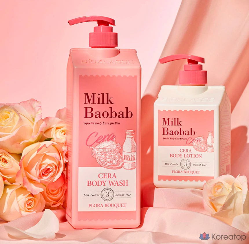 Гель для душа Milk Baobab Sera с ароматом цветочного букета, 1,2 л, 1 шт., фото 3