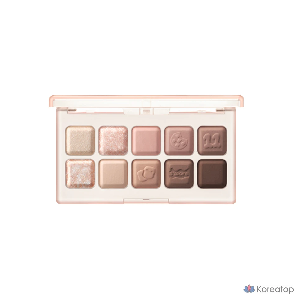 Палетка теней для век Lilybyred Mood Keyboard Eye Palette, 10,5 г, 11 оттенков CHOCO (Choco Chip S'more), 1 шт.
