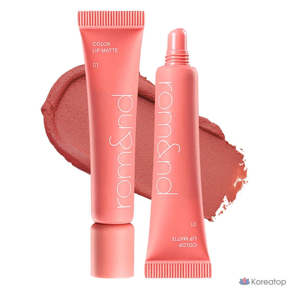 Матовая помада ROM&ND Color, 1 шт., оттенок 01 Peach Puff