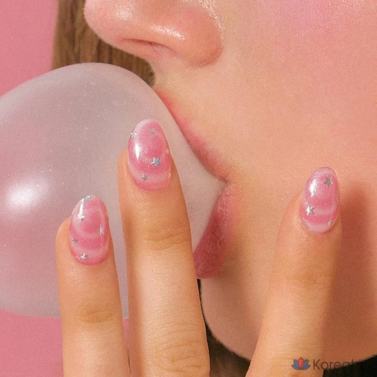 Гель-лак для ногтей Ohora Gel Nail Strip, N Candy Swirl, 1 шт., фото 5