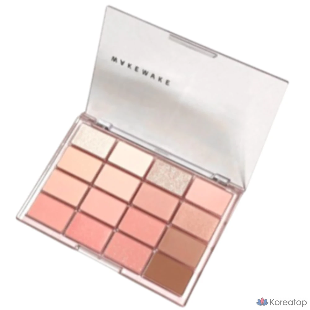 Палетка теней для век WAKEMAKE Soft Blurring Eye Palette, № 8, оттенок Candy Coral Blurring, 1 шт.