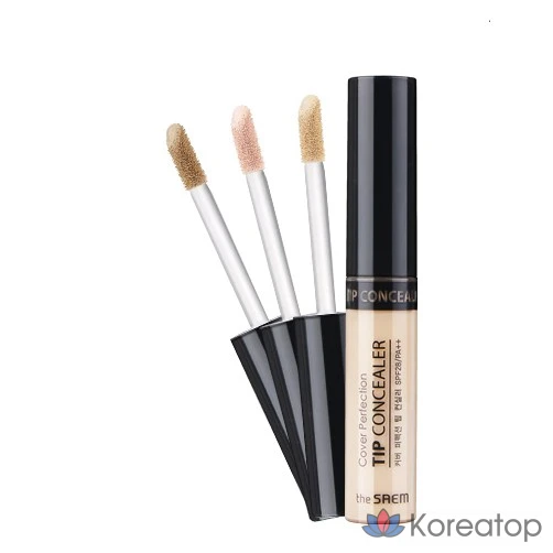 Консилер The Saem Cover Perfection Tip, 1 шт., № 1.75, средне-бежевый.