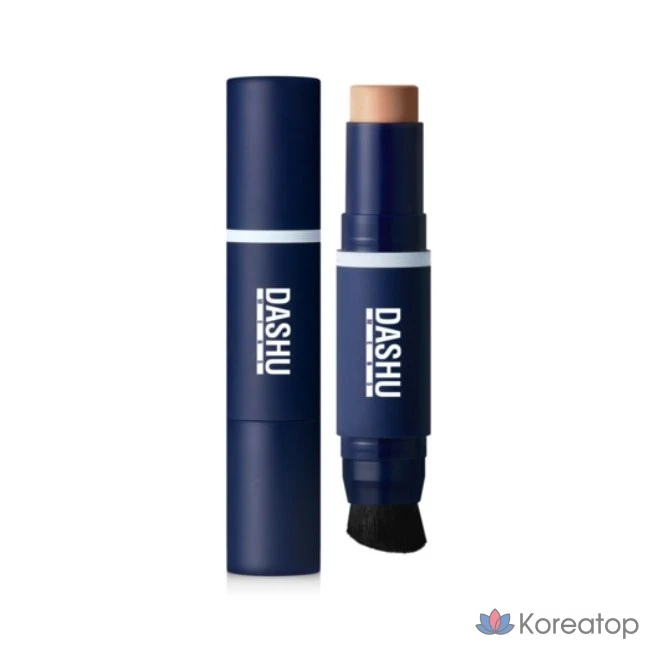 Тональный крем-стик DASHU для мужчин Multi-Cover SPF50+ PA++++ 12 г, 1 шт., цвет 03, песочно-коричневый