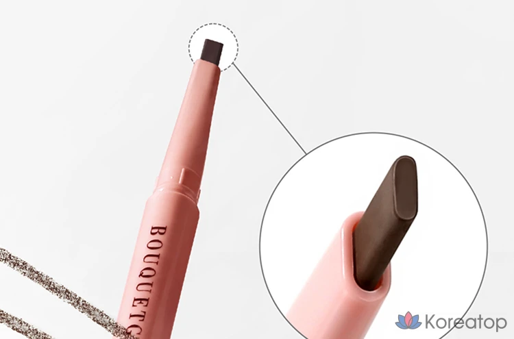 Карандаш для бровей Bouquet Garni Auto Pencil Slim Eyebrow, 0.2g, серо-коричневый, 1 шт., фото 4