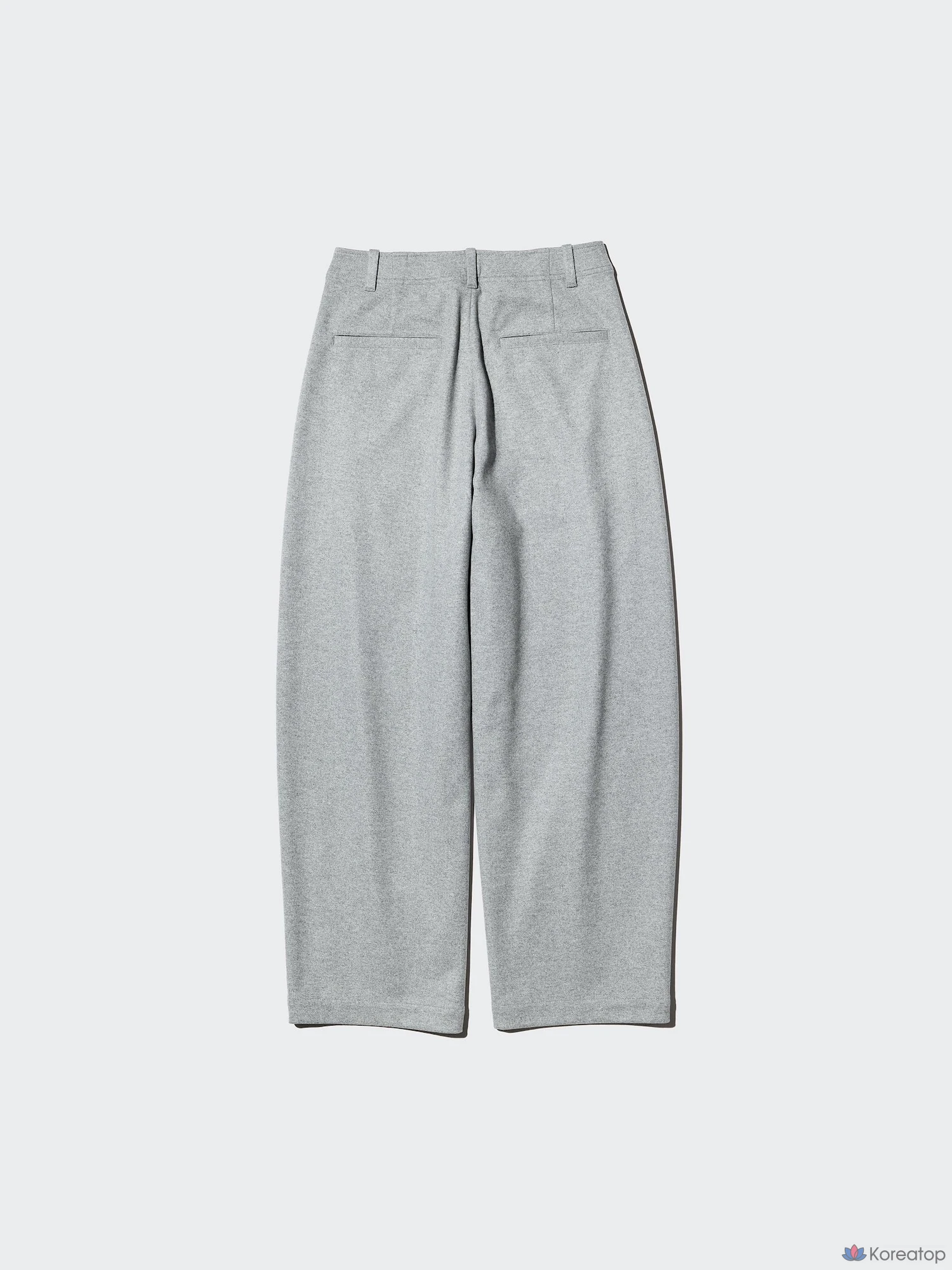 Брюки Uniqlo Brushed Jersey Barrel Leg Pants, длина 75-79 см, удлиненная модель