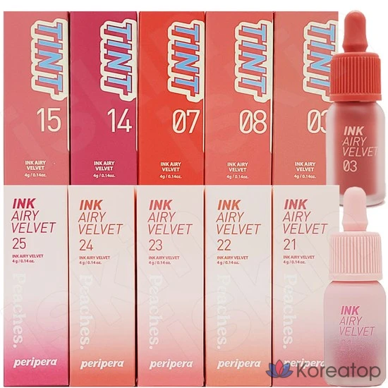 Peripera The Airy Velvet, цвет 21 Water Peach, 1 шт.