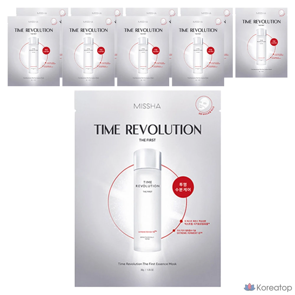 Маска-эссенция Missha Time Revolution The First, 30 г, 1 упаковка, 10 штук.