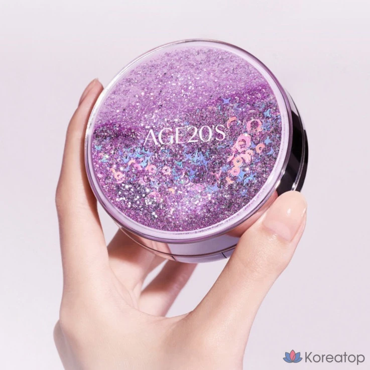 Shining Drops Essence Cover Pact Purple 12.5g (основной продукт + 2 сменных блока, № 13, розовый, светло-бежевый, 1 шт.)