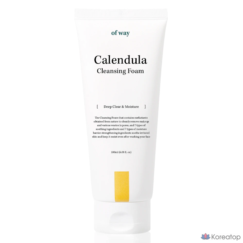 Органическая пенка для умывания для сухой и чувствительной кожи Etude House Calendula Calendula, 1 шт., 180 мл