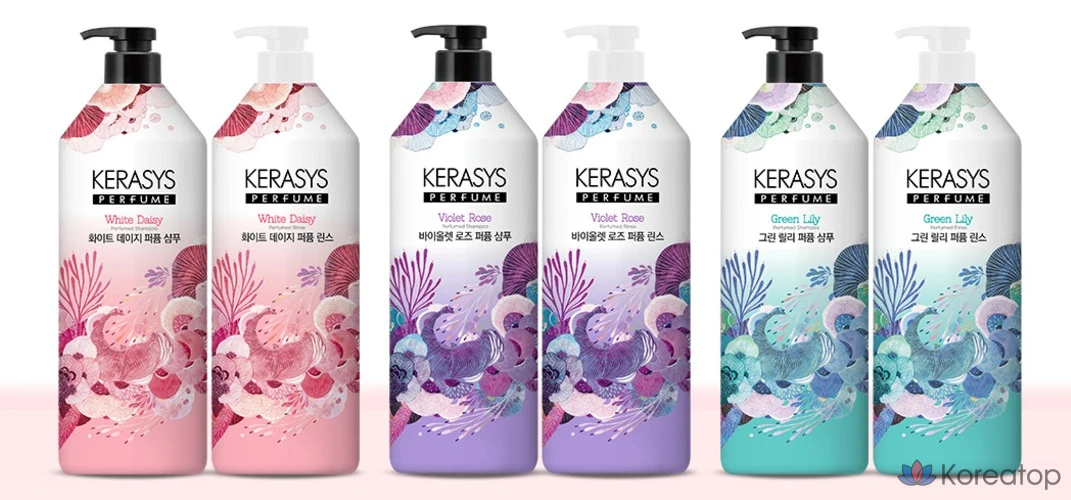 Парфюмированный шампунь KeraSys «Фиолетовая роза», 1 л, 1 шт.