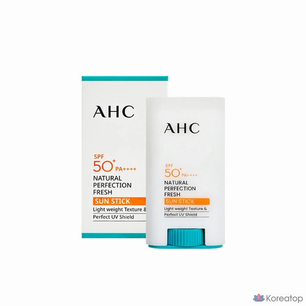 Солнцезащитный стик AHC Natural Perfection Double Shield, 22 г, SPF50+, Зеленый, 1 x 17 г