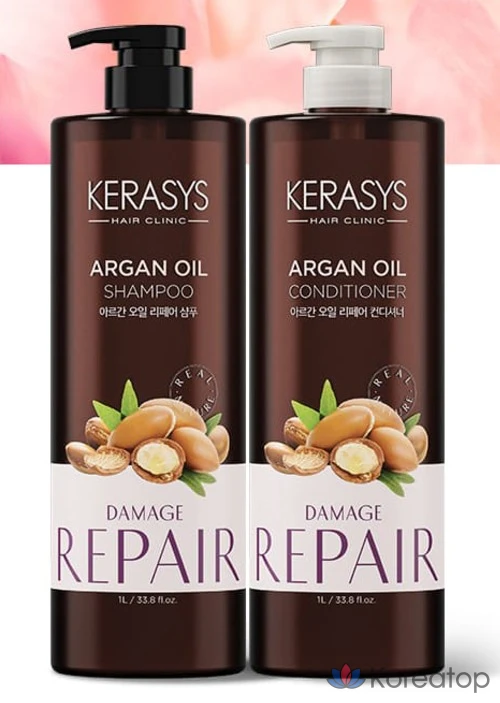 KeraSys Шампунь с аргановым маслом, 1 л, 1 шт.