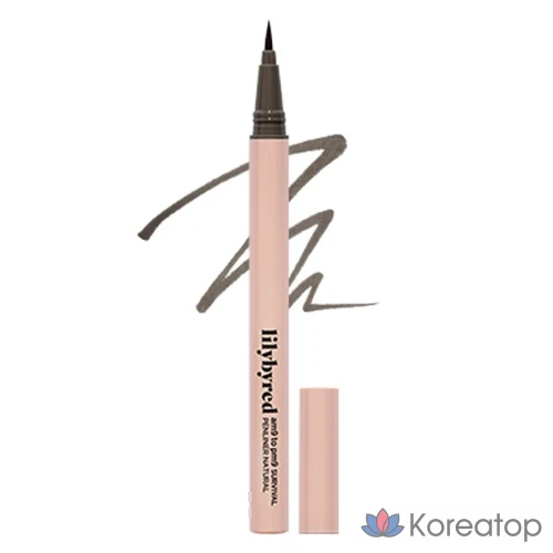 Ручка-лайнер Lilybyred Nine to Nine Survival Natural Pen Liner, 1 г, цвет пепельно-черный, 1 шт.