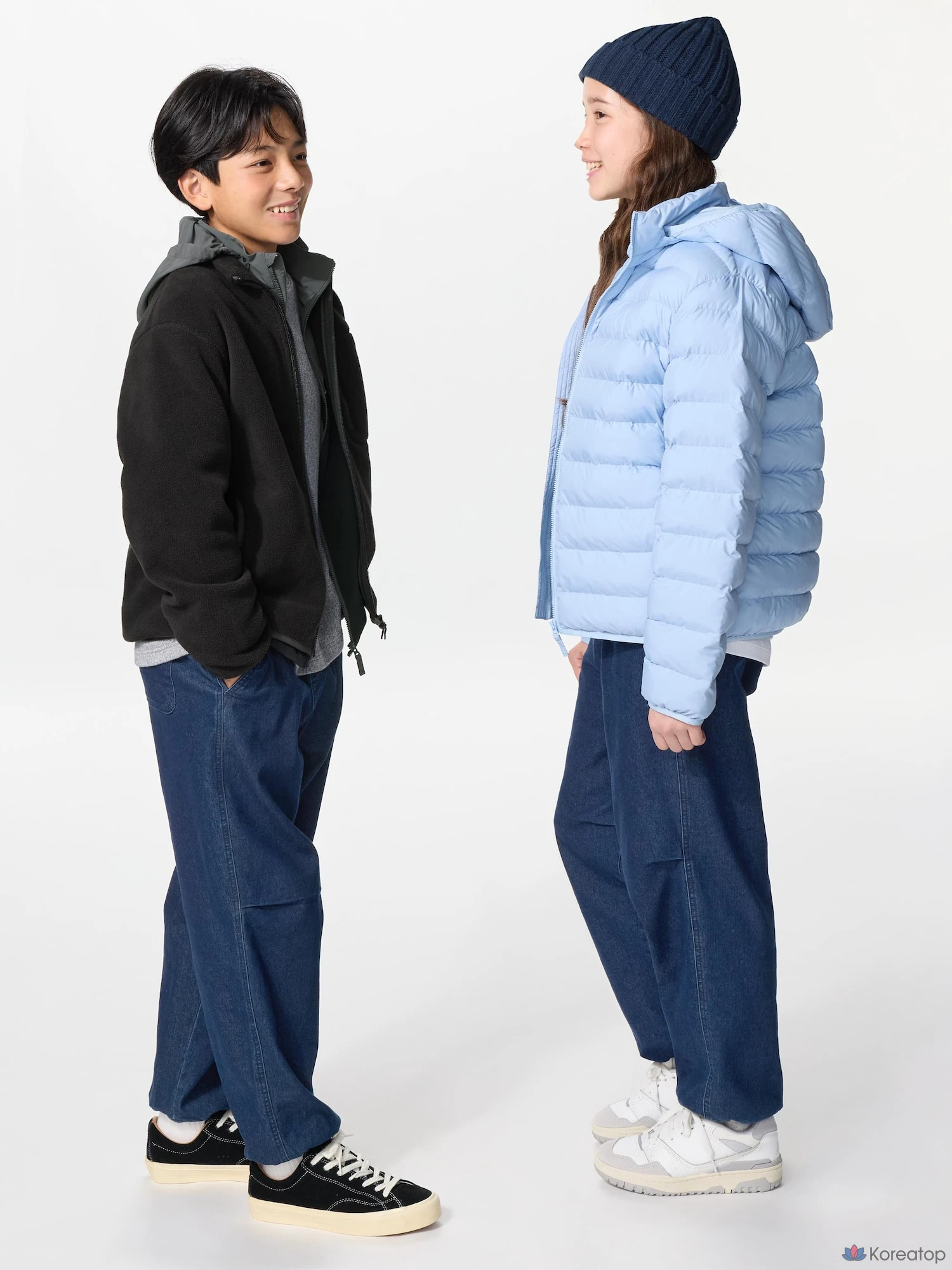 Брюки детские Uniqlo Warm Lined Pants Denim