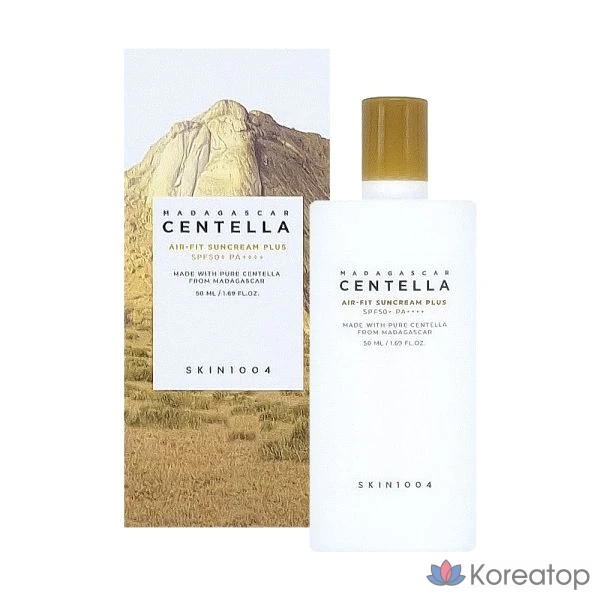 Солнцезащитный крем Skin Angel Madagascar Centella Airfit SPF50+ PA++++, Skin Angel Madagascar Centella Airfit Sunscreen Plus 50, 50 мл, 1 шт.