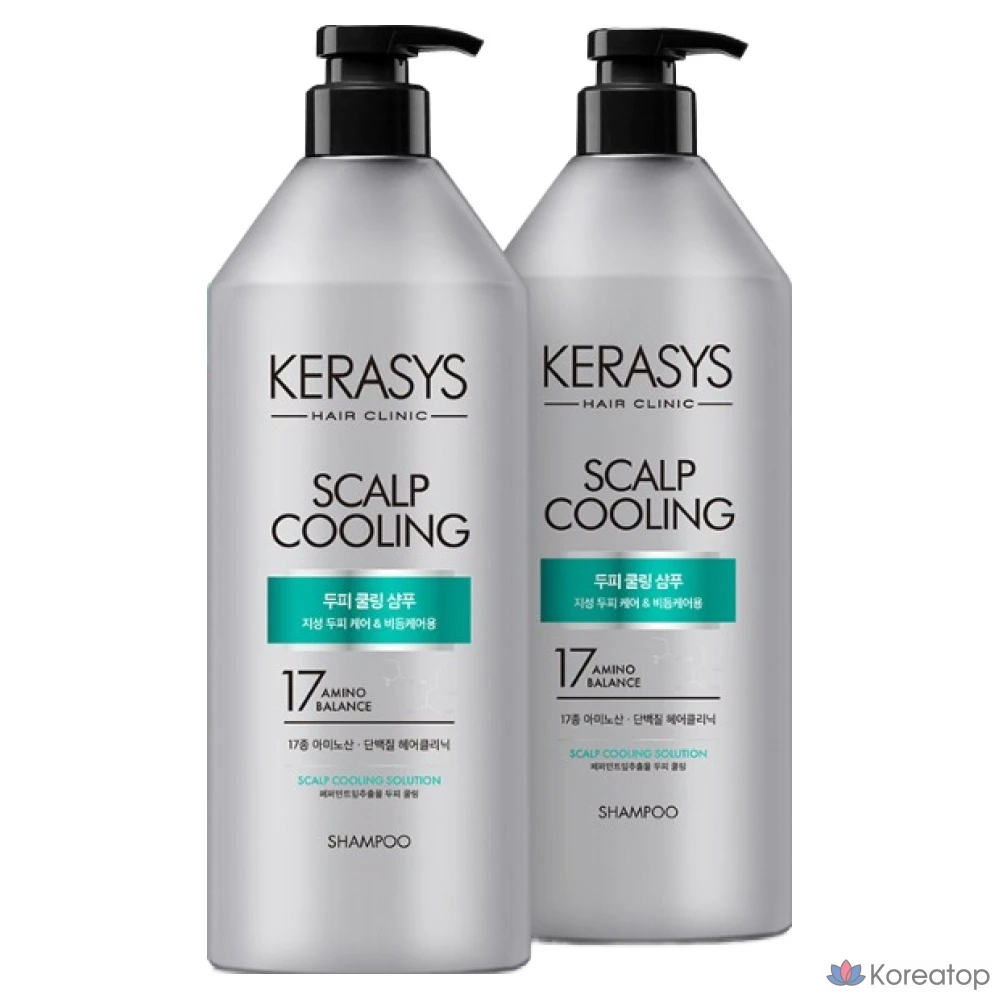 Охлаждающий протеиновый шампунь для кожи головы KeraSys, 980 мл, 1 шт., фото 4