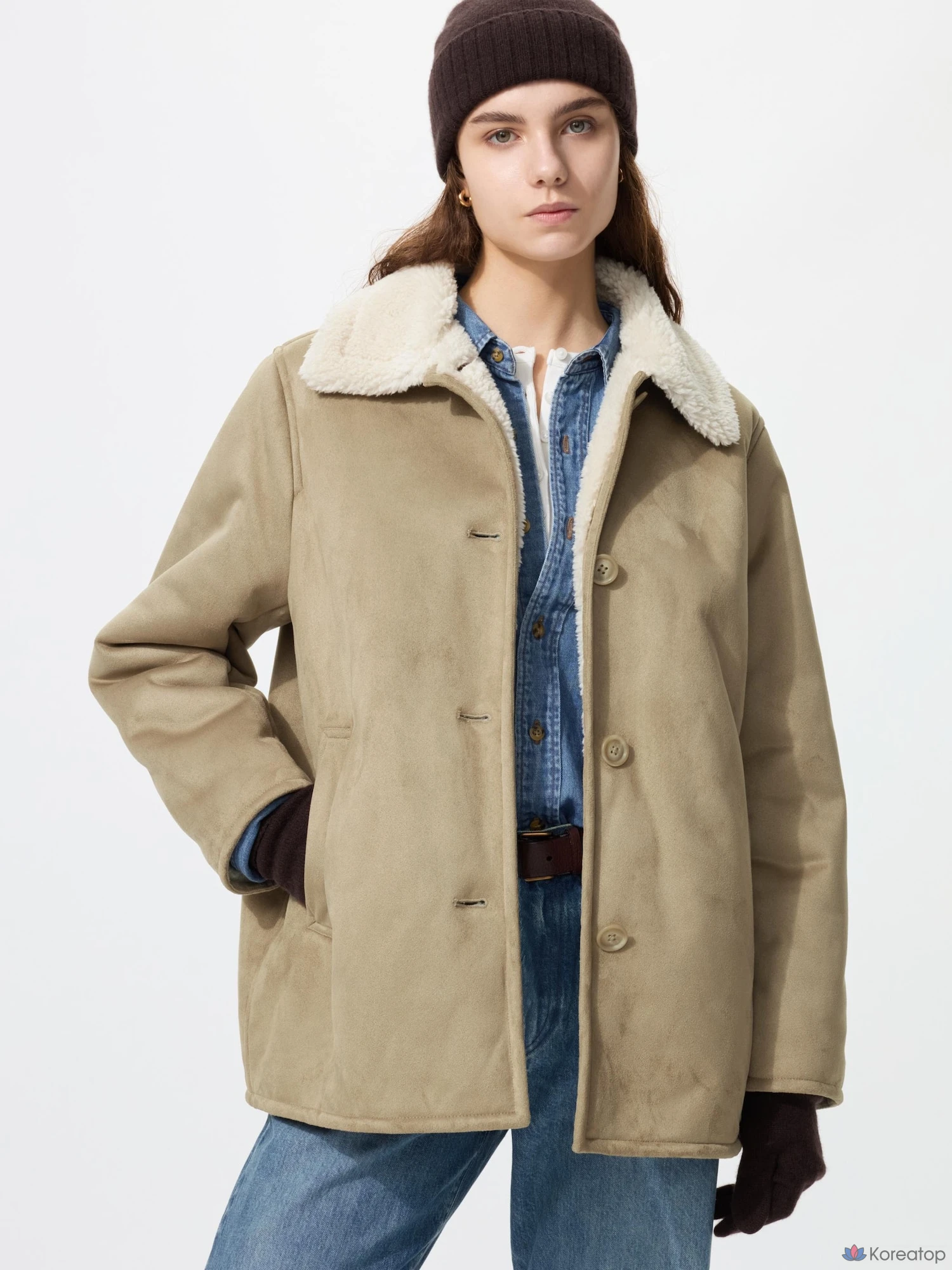 Пальто Uniqlo Boa Short Coat