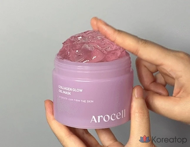 Гелевая маска для лица Arocell Collagen Glow, 5 штук, 1 упаковка, фото 4