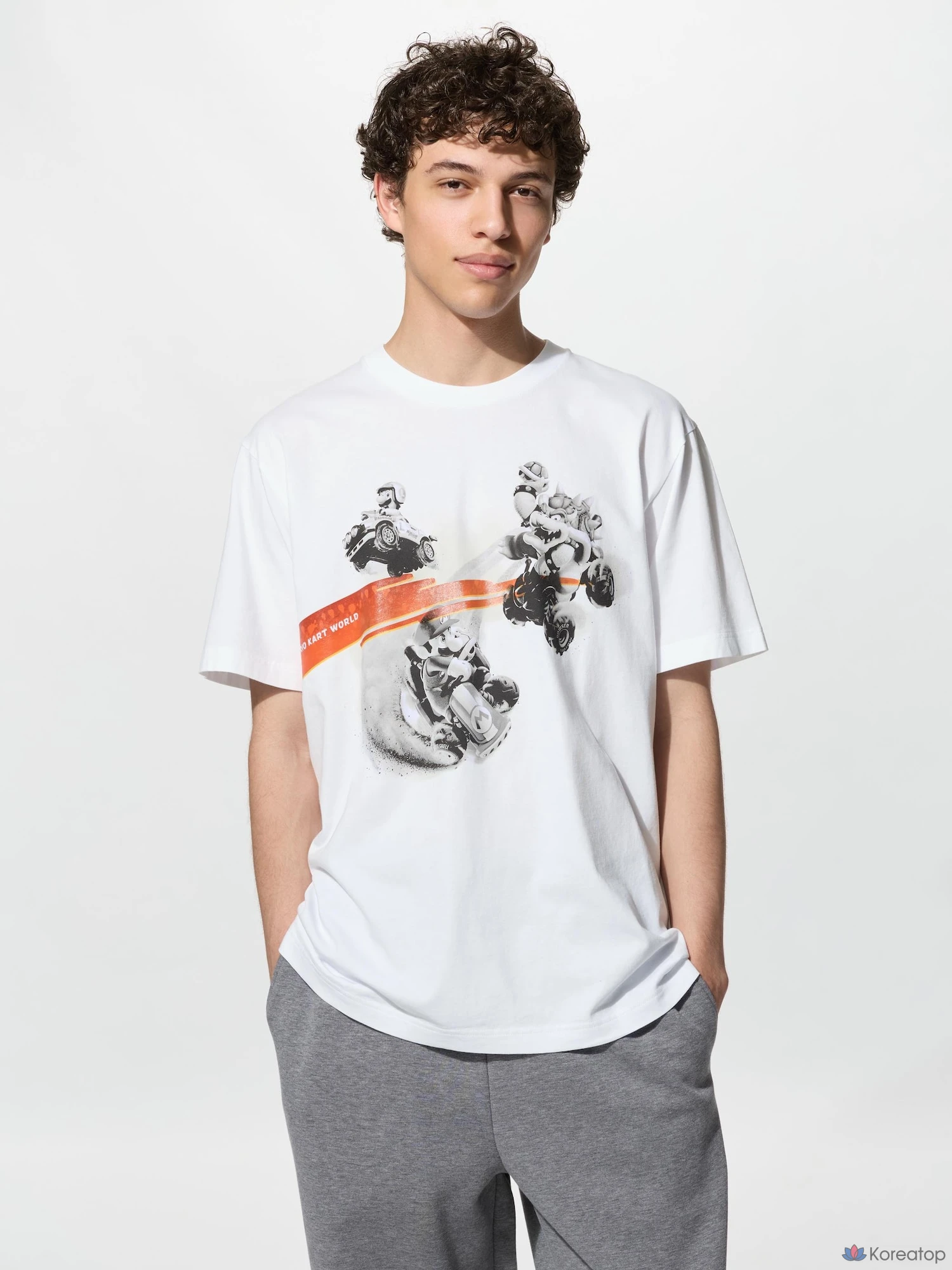 Футболка Uniqlo Mario Kart World UT Graphic T, черный