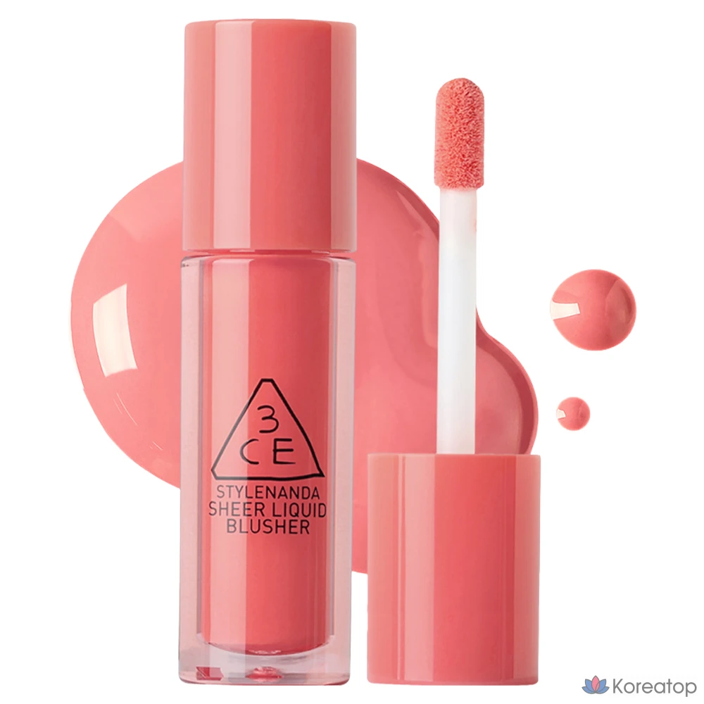Жидкие румяна 3CE Sheer Liquid Blusher 3 г, боковая насадка, 1 шт.