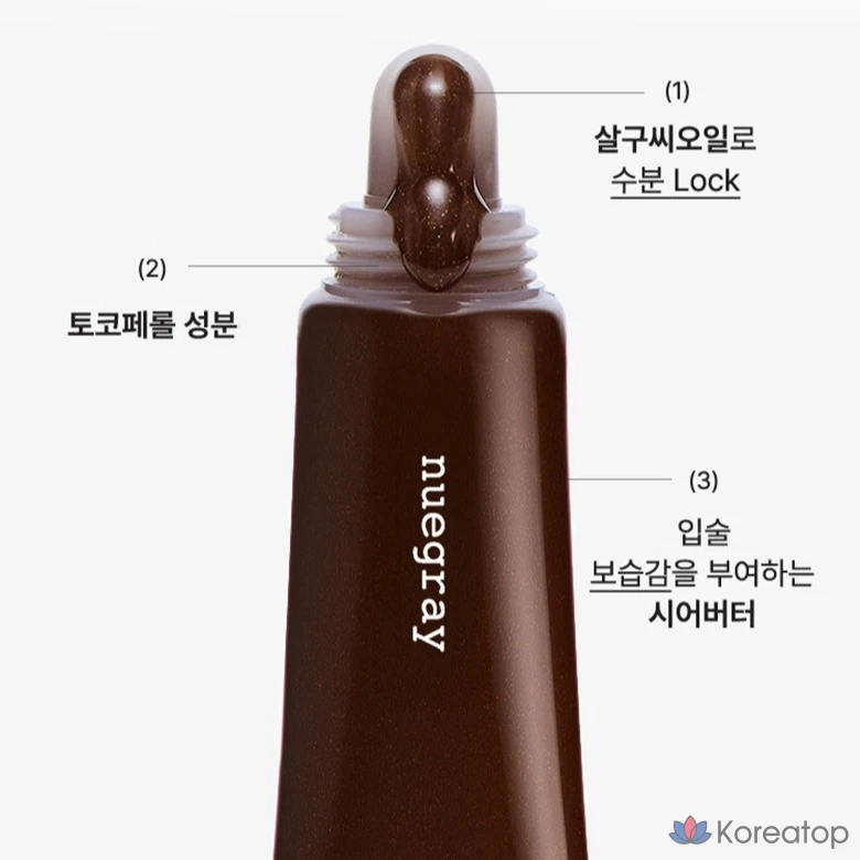 Тинт для губ Nuegray Balloon Plumping Lip Gloss, оттенок 2 Coco, 8 г, 1 шт.