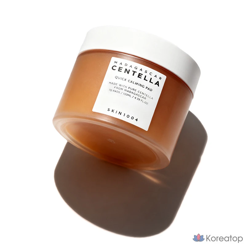 Успокаивающие подушечки Skin1004 с экстрактом центеллы мадагаскарской, 130 мл, 70 листов, 1 упаковка.