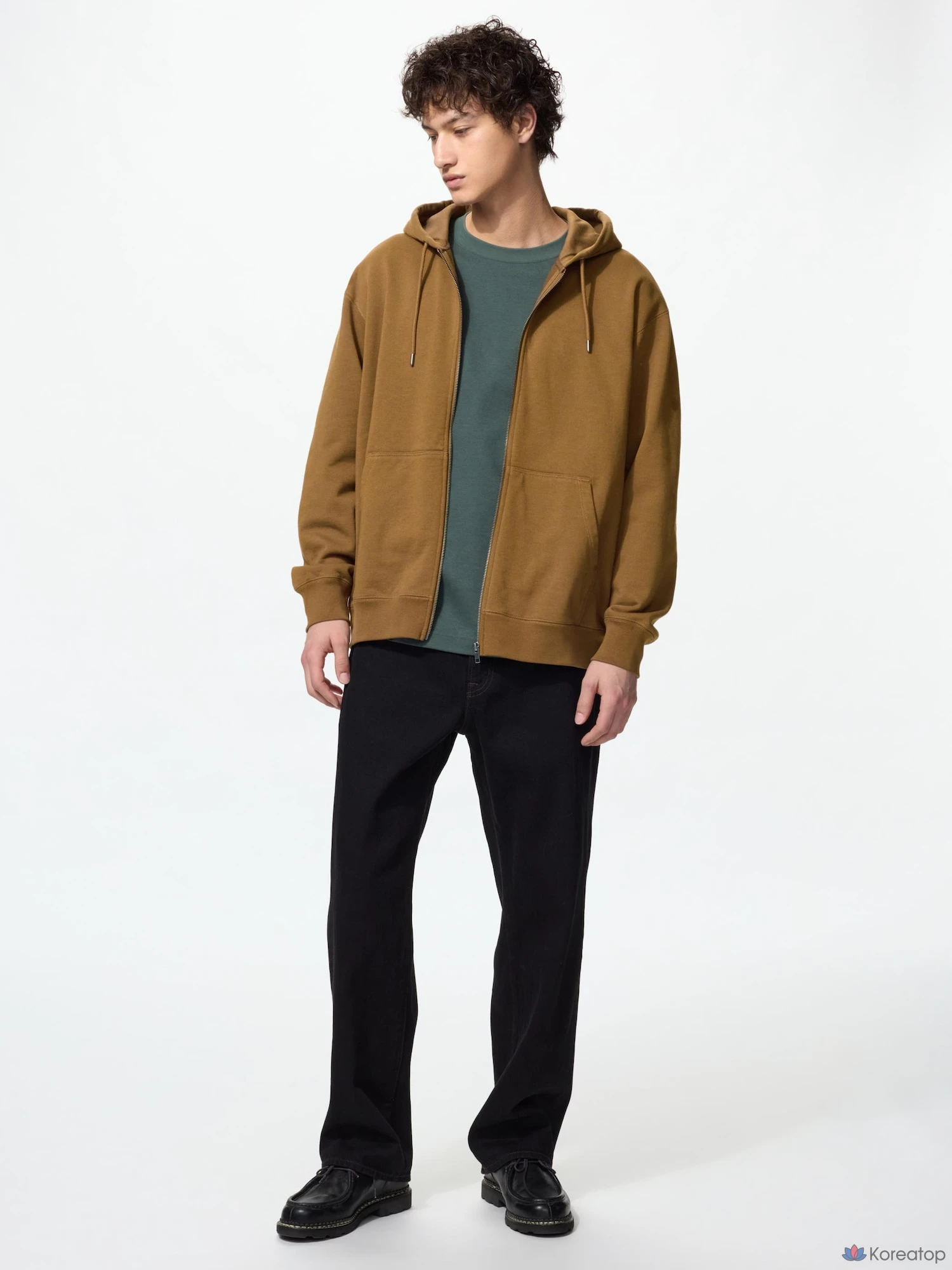 Парка на молнии Uniqlo Sweat Full-Zip Parka