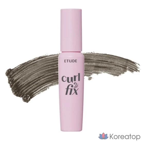 Тушь для ресниц Etude NEW Curl Fix Mascara, 8 г, серо-коричневая, 1 шт.