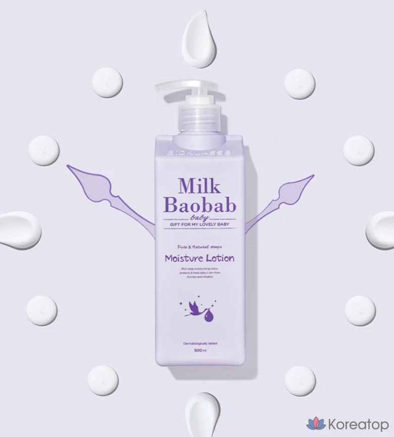 Увлажняющий лосьон для младенцев Milk Baobab Bioclasse Baby Moisture High-Moisture Lotion, 500 мл, 1 шт.