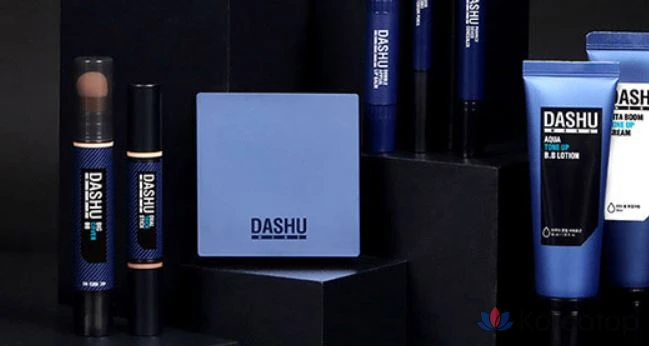 Набор DASHU Men's Aqua Matte BB Cushion Foundation 15 г + сменный блок 15 г, оттенок Deep Beige, 1 шт.