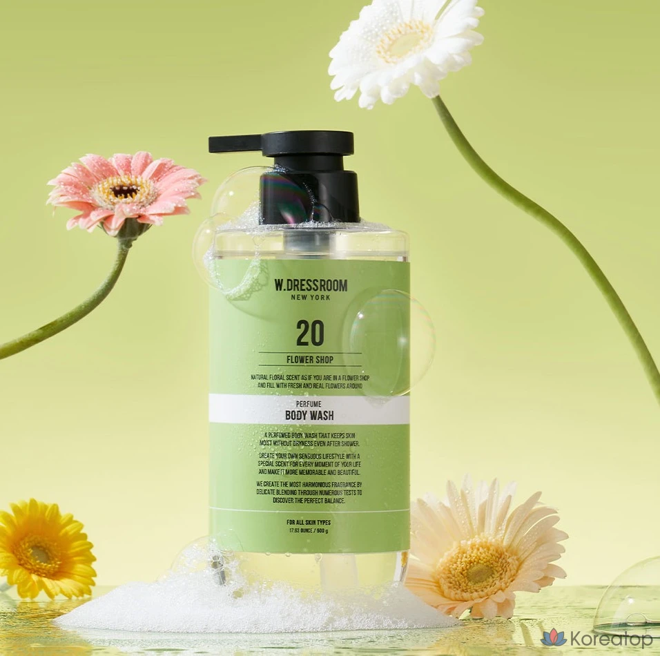 Гель для душа W.Dressroom Perfume Body Wash 20 Flower Shop, 500 г, 1 шт.