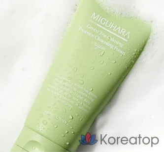 Очищающая пенка для лица Miguhara Green Tea Calming Essence Cleansing Foam Origin, 1 шт., 120 мл