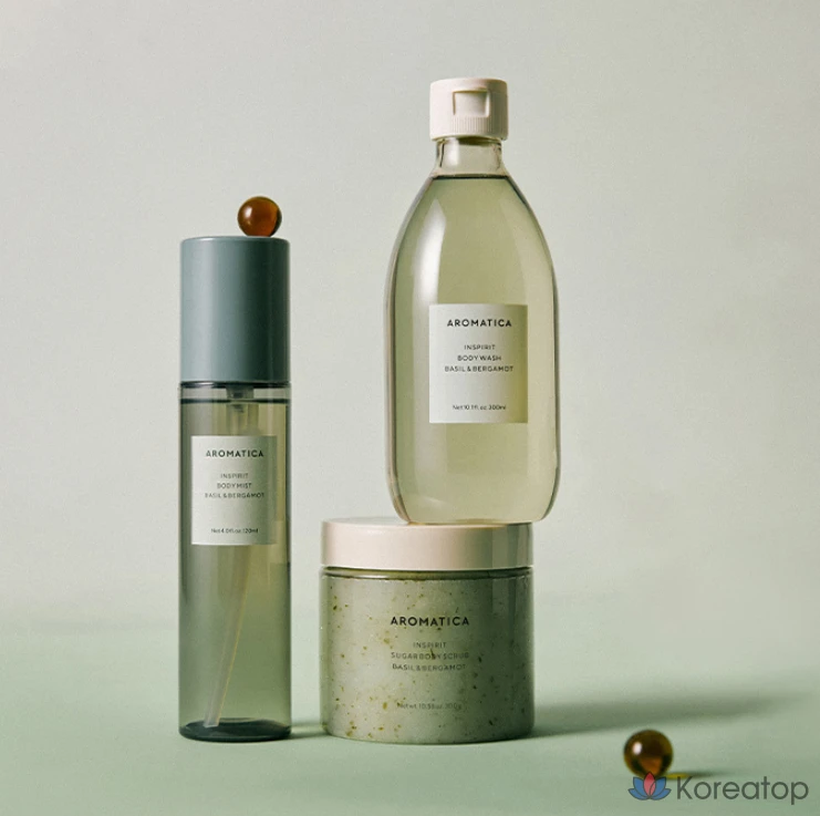 Ароматический сахарный скраб для тела Aromatica с базиликом и бергамотом, 300 г, 1 шт., фото 8