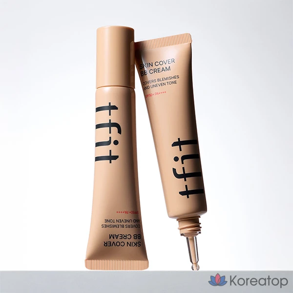 Тонер-ВВ-крем TFIT Skin Cover BB Cream SPF50+ PA++++, оттенок BN02 Medium, 30 г, 1 шт., фото 3