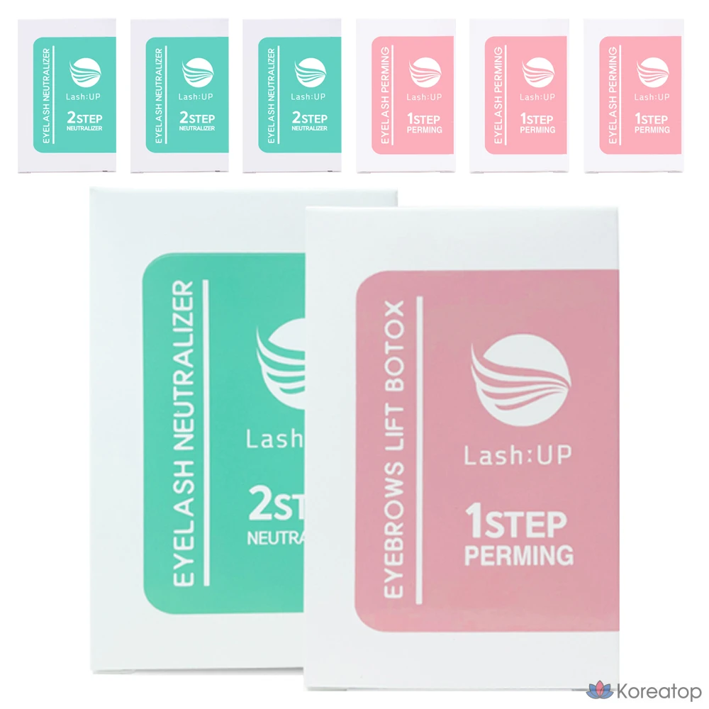 Набор для перманентного макияжа бровей и ресниц Lash:Up, этапы 1 + 2, 40 комплектов.