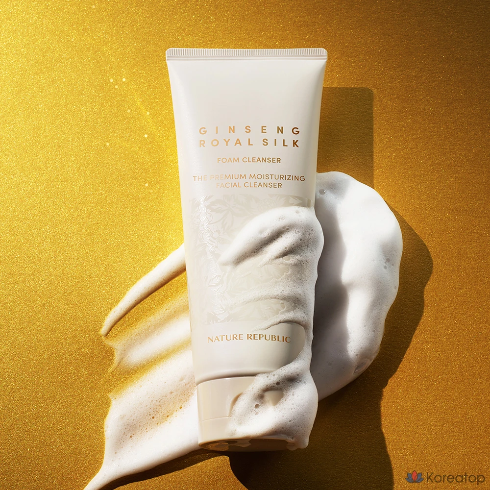 Очищающая пенка для лица Nature Republic Ginseng Royal Silk, 150 мл, 1 шт.