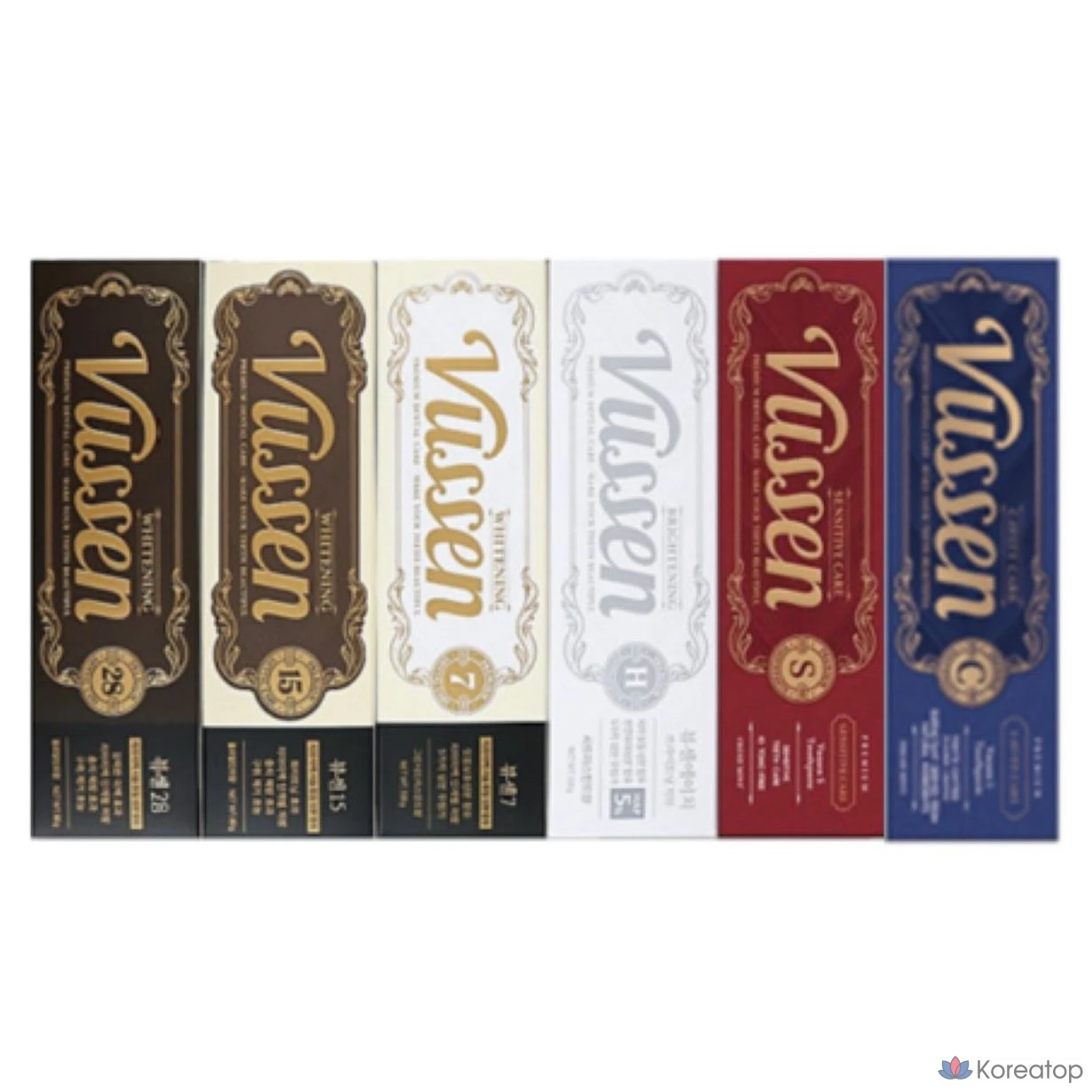 Набор для ухода Vussen Osstem Toothpaste Toothbrush 2&2 Gift Set (зубная паста C и S по 1 шт., зубная щетка черная и красная по 1 шт., кейс, шоппер), 120 мл, 2 шт., фото 3