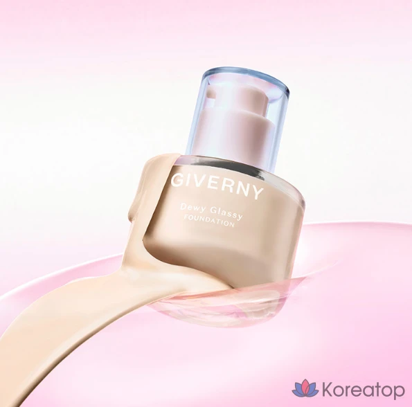 Тональный крем Giverny Dewy Glassy Foundation, 30 мл, оттенок 25NW Tan Beige, 1 шт., фото 4
