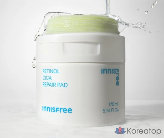 Подушечки для удаления пятен Innisfree Retinol Cica, 170 мл, 1 шт.