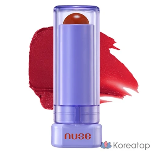 Бальзам для губ Nuse Color Care, оттенок 03 So Red, 4,3 г, 1 шт.