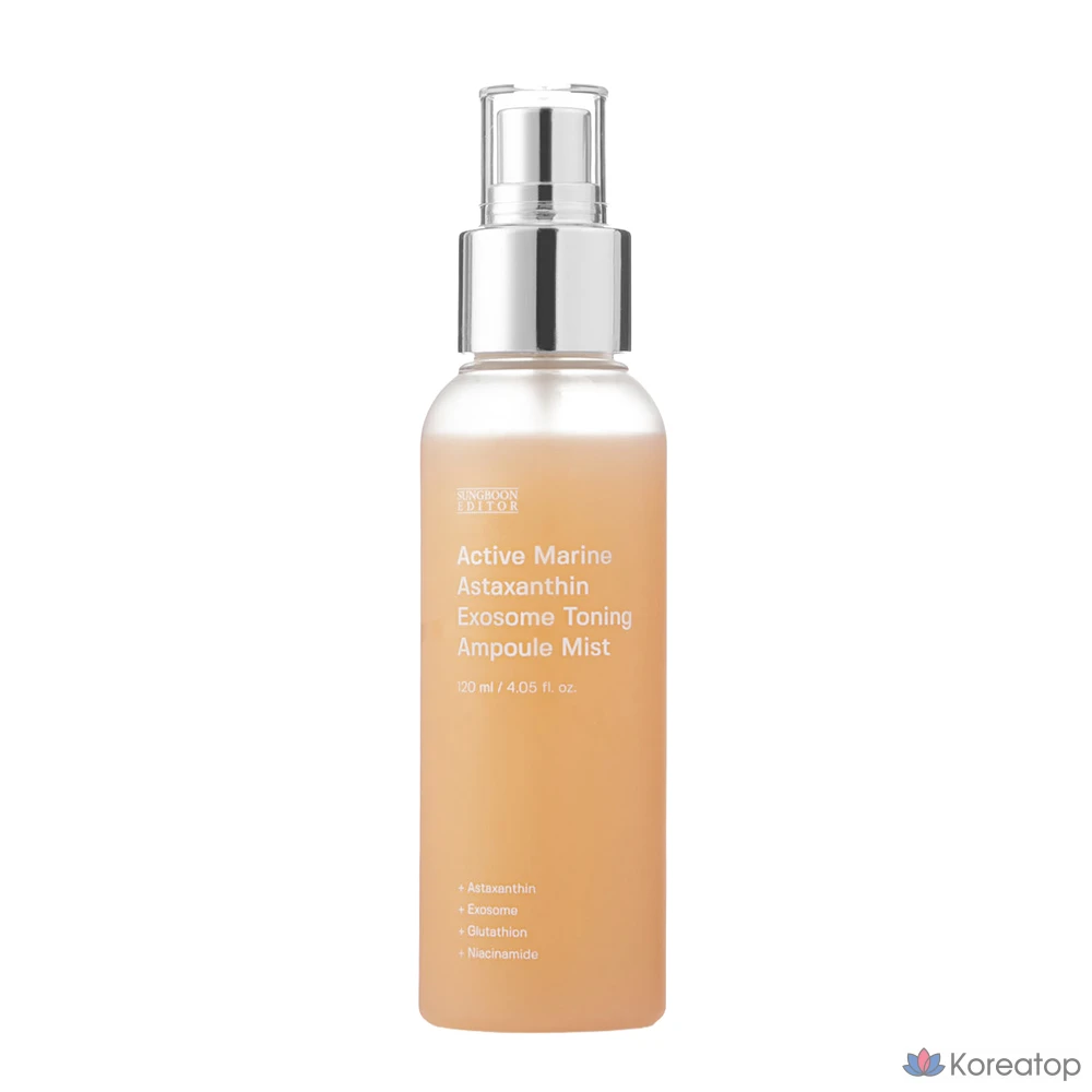 Тонизирующая ампула-спрей с активным морским астаксантином и экзосомами, 120 мл, 1 шт.