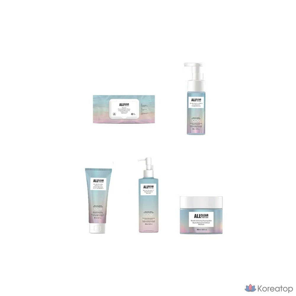 Мицеллярные очищающие салфетки The Face Shop All Clear, 40 листов, 1 упаковка.