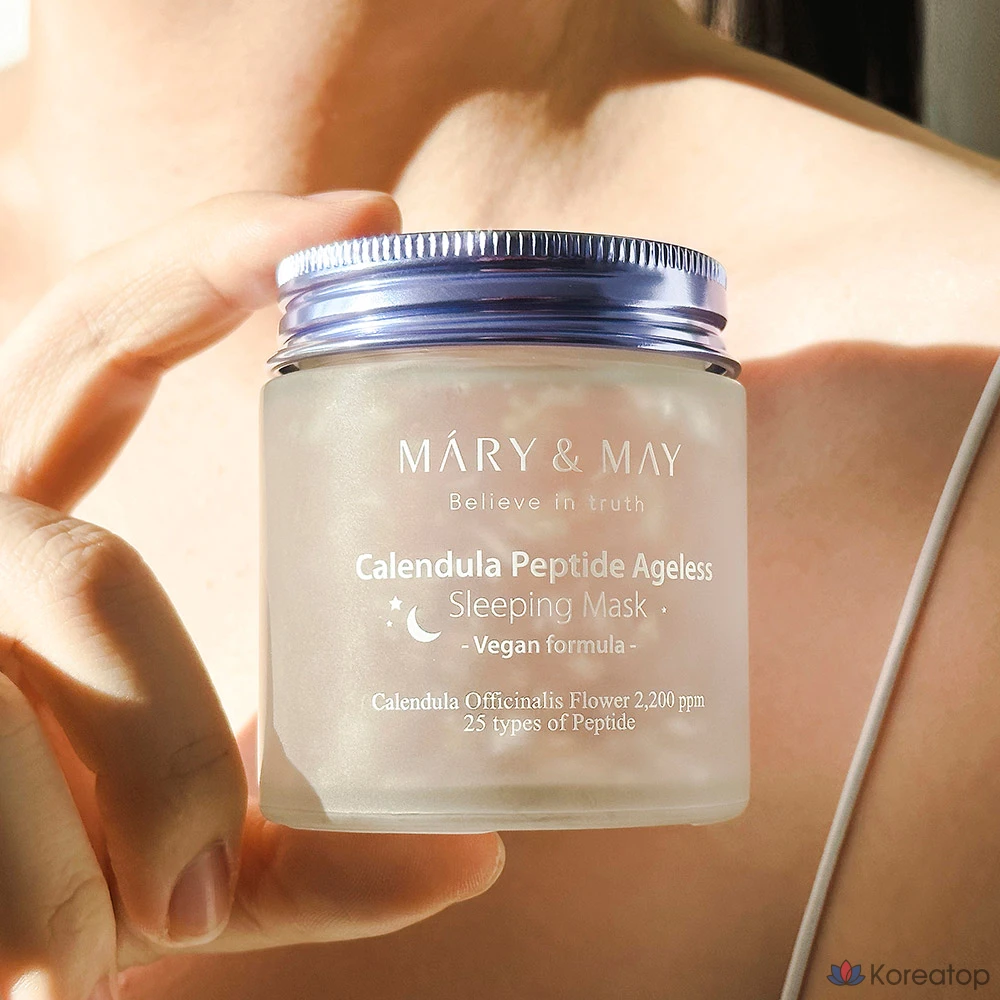 Маска для лица Mary&May Calendula Peptide Ageless Sleeping Mask, 110 г, 6 шт., фото 2