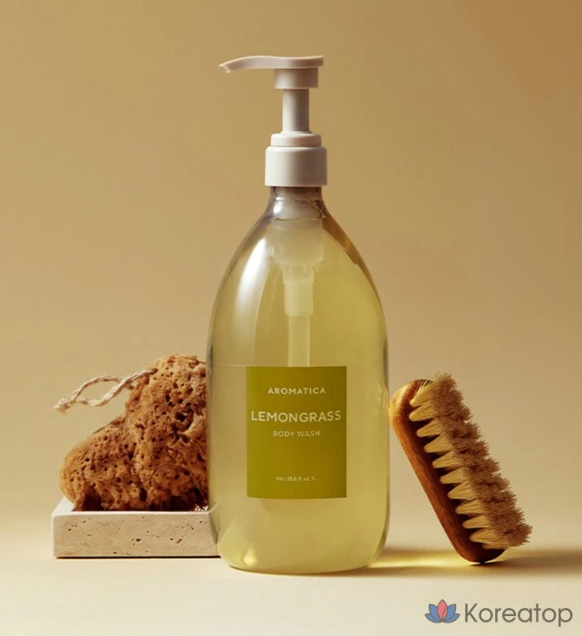 Сменный блок геля для душа Aromatica с ароматом лемонграсса, 500 мл, 1 шт.