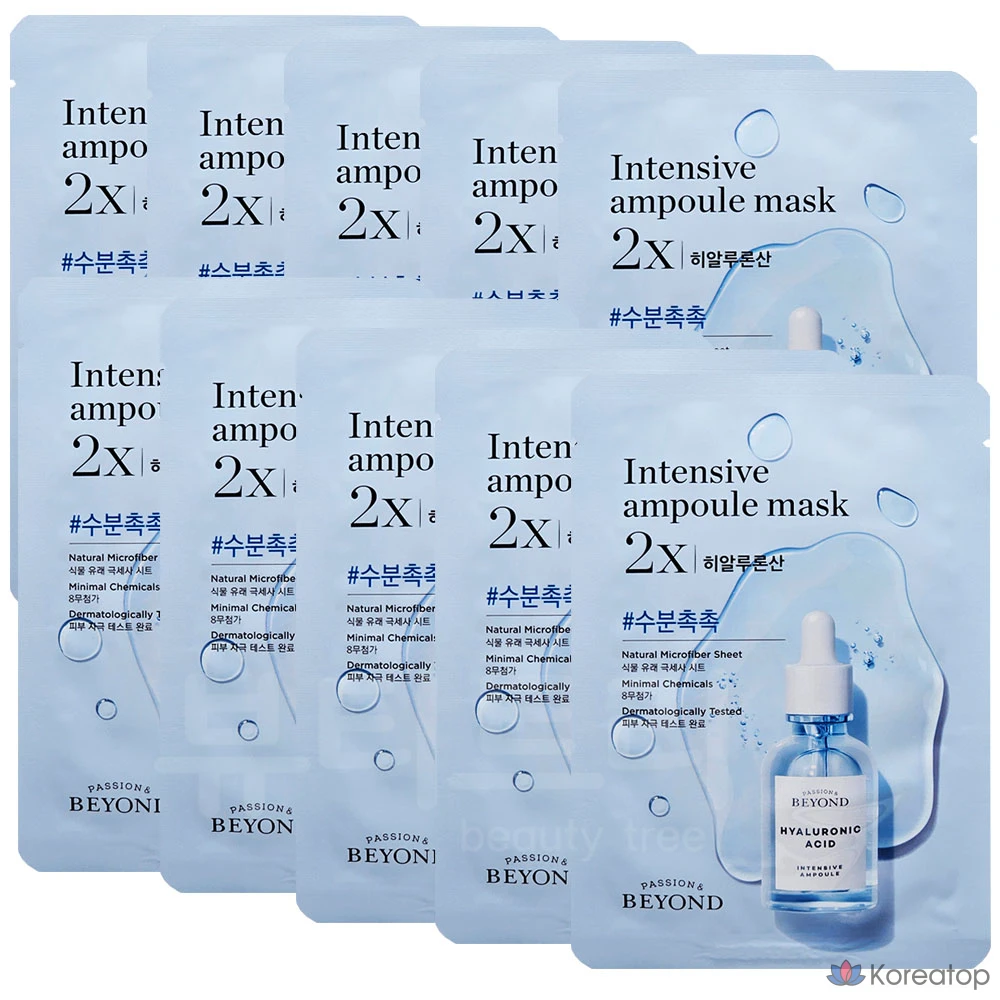 Маска BEYOND Ampoule Full Mask с гиалуроновой кислотой, 2 шт., 10 листов, 10 штук, 1 шт., фото 3